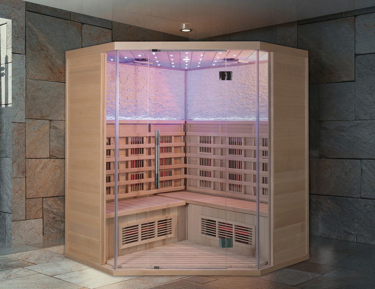 Infrarotkabine 3-4 Personen 150x200x65cm Oslo - MODERN (150/200/65cm)