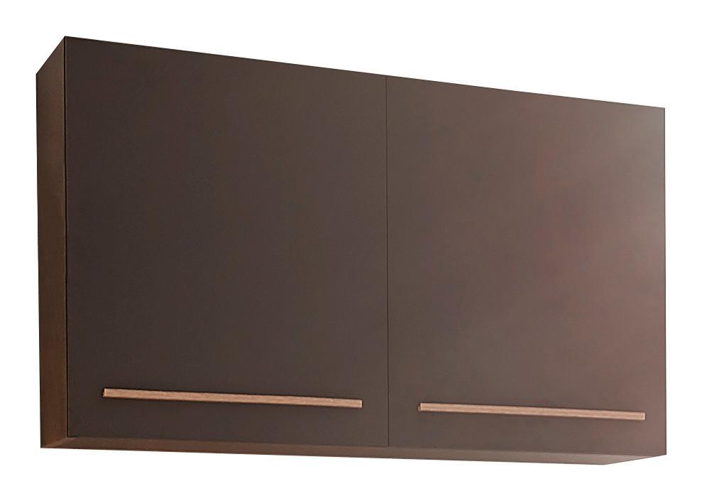 Küchenoberschrank Bilberry B: 100 Cm Anthrazit 2 Drehtüren - Anthrazit/Sonoma Eiche, Design, Holzwerkstoff (100/65/33cm) - Carryhome