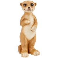 Dekofigur Erdmännchen H: 20 cm Keramik für Outdoor - Beige/Braun, KONVENTIONELL, Keramik (20cm) - Luca Bessoni