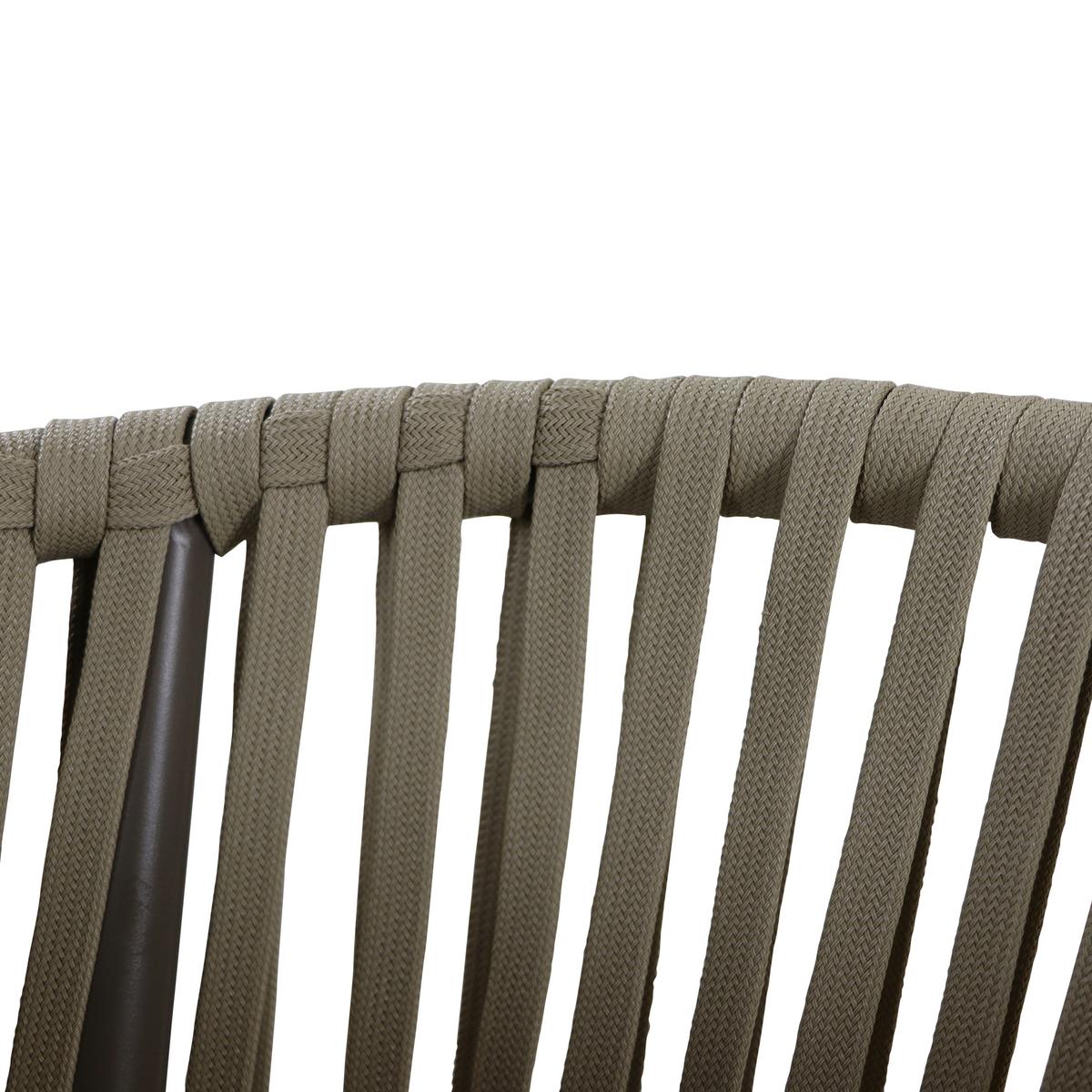 Gartenset Resi - Eiche grau/Braun, Basics, Metall (200/100/76cm) - Ambia Garden