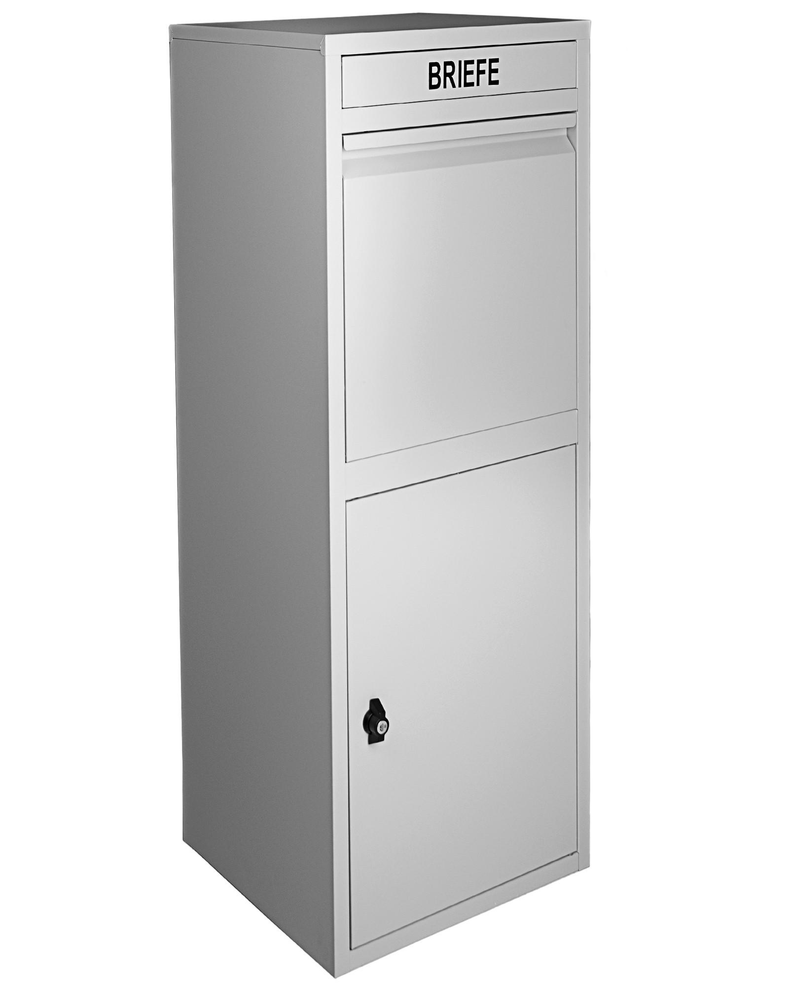 Paketbox Mit 2 Schlüsseln Grau H: 103 Cm - Grau, Basics, Metall (41/103/38cm)