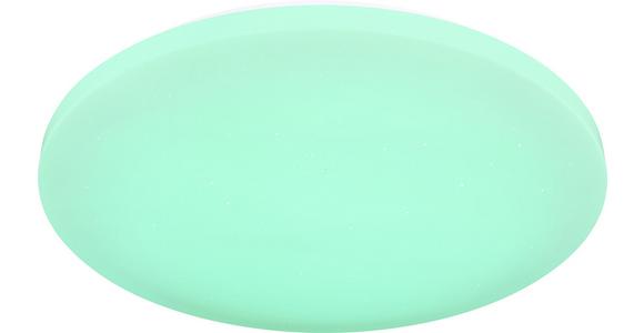 Led-deckenleuchte Hanna Ø 50 Cm Mit Farbwechsler - Opal/Weiß, MODERN, Kunststoff/Metall (50/7cm) - Luca Bessoni