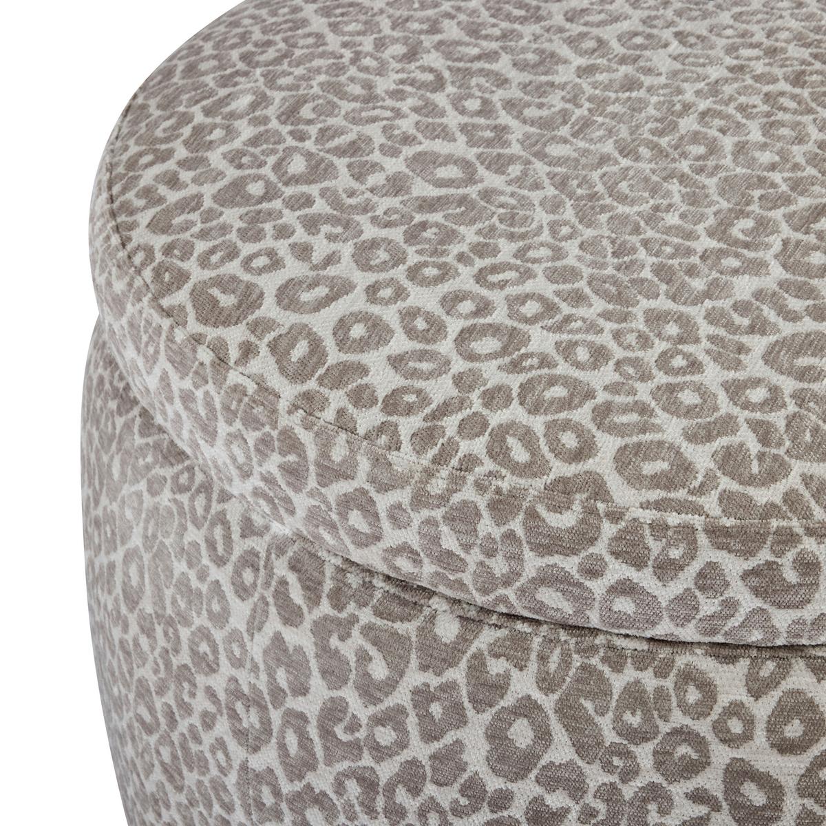 Dizajnová taburetka BACA, béžová ženilka, max. 140 kg - béžová, Lifestyle, drevo/textil (60/60/41cm) - Mömax
