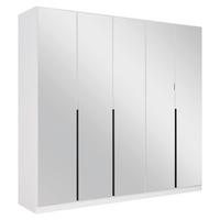Drehtürenschrank Skyla Weiß/glas B: 226 Cm - Weiß, MODERN, Holzwerkstoff (226/210/54cm) - Rauch Möbel