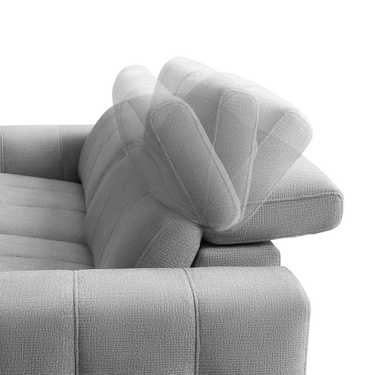 Kreslo ALVARO, sivý zamat, relax.funkcia - sivá/svetlosivá, Modern, kov/drevo (115/79/109cm) - Mömax