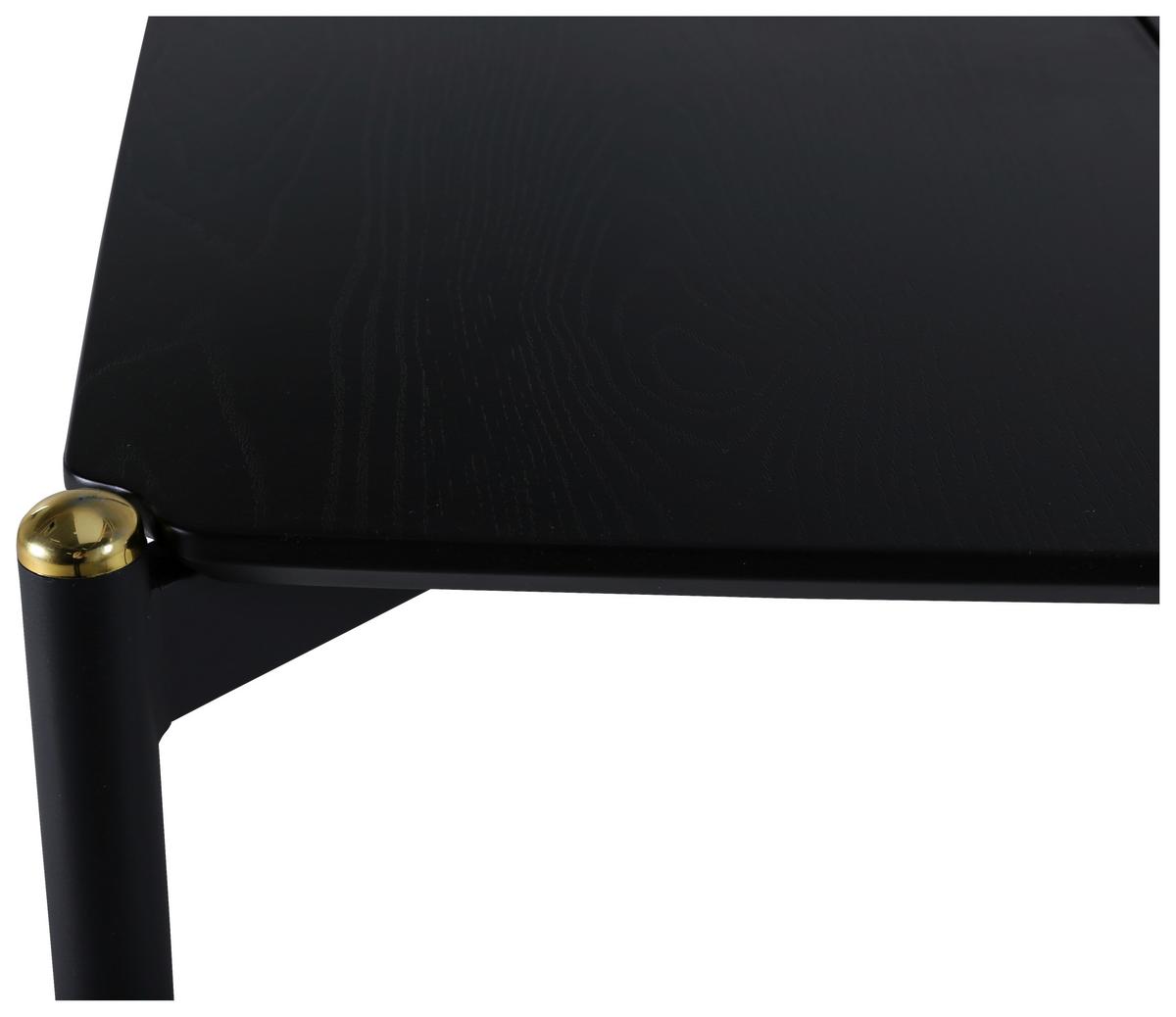 Esstisch Pelle - Schwarz, Design, Holzwerkstoff/Metall (190/90/75cm) - Livetastic
