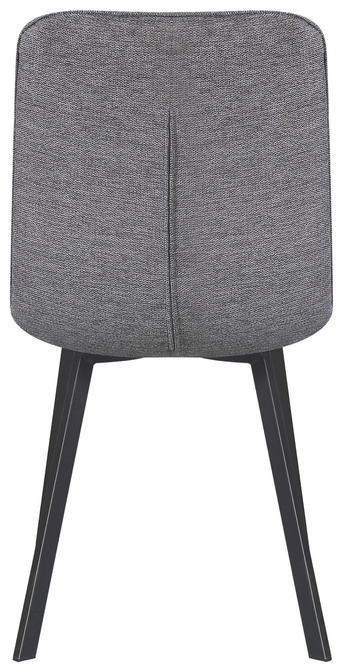 Tischgruppe Mackay 5-tlg. Metall/textil Grau, B: 140cm - Grau, KONVENTIONELL, Holzwerkstoff/Textil (140/46/75/88/80/57cm) - MID.YOU
