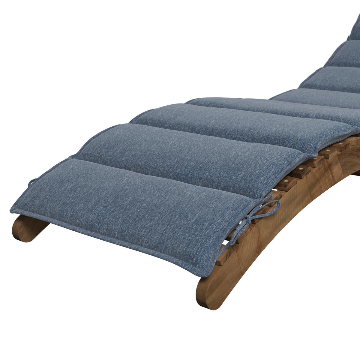 ZÁHRADNÉ LEŽADLO NATALIE - sivá, Natur, drevo/textil (180/62/54cm) - Mömax