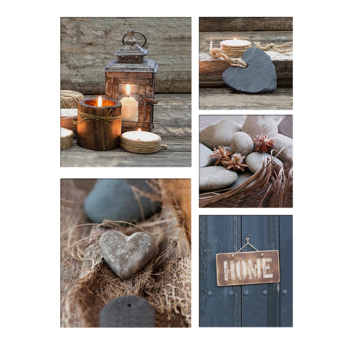 Leinwandbild 41-803 - Multicolor, Basics, Wellpappe/Textil (60/80/2cm)