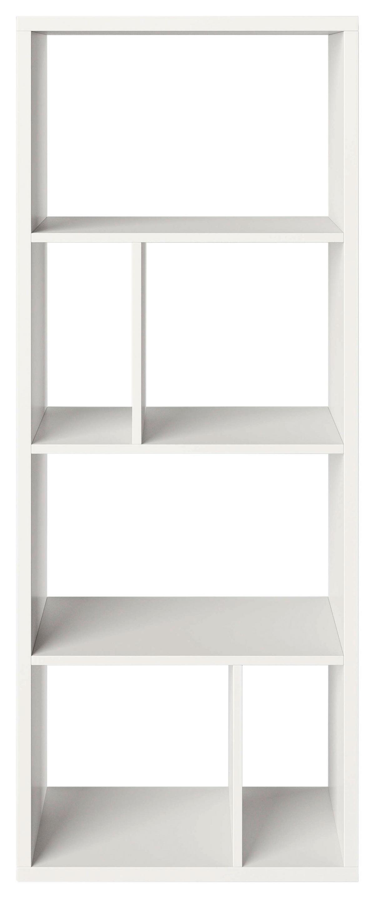 Regal Fortuna - Weiß, Basics, Holzwerkstoff (58/147/34cm) - MID.YOU