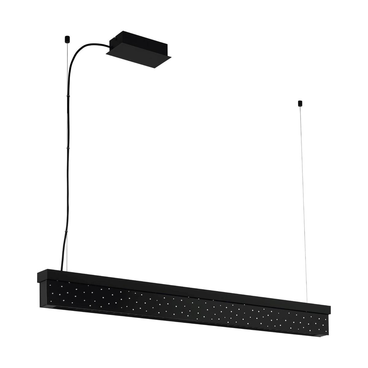 Hängeleuchte 39826 Aurotonello - Schwarz, Design, Glas/Metall (117/6,5/150cm) - Eglo