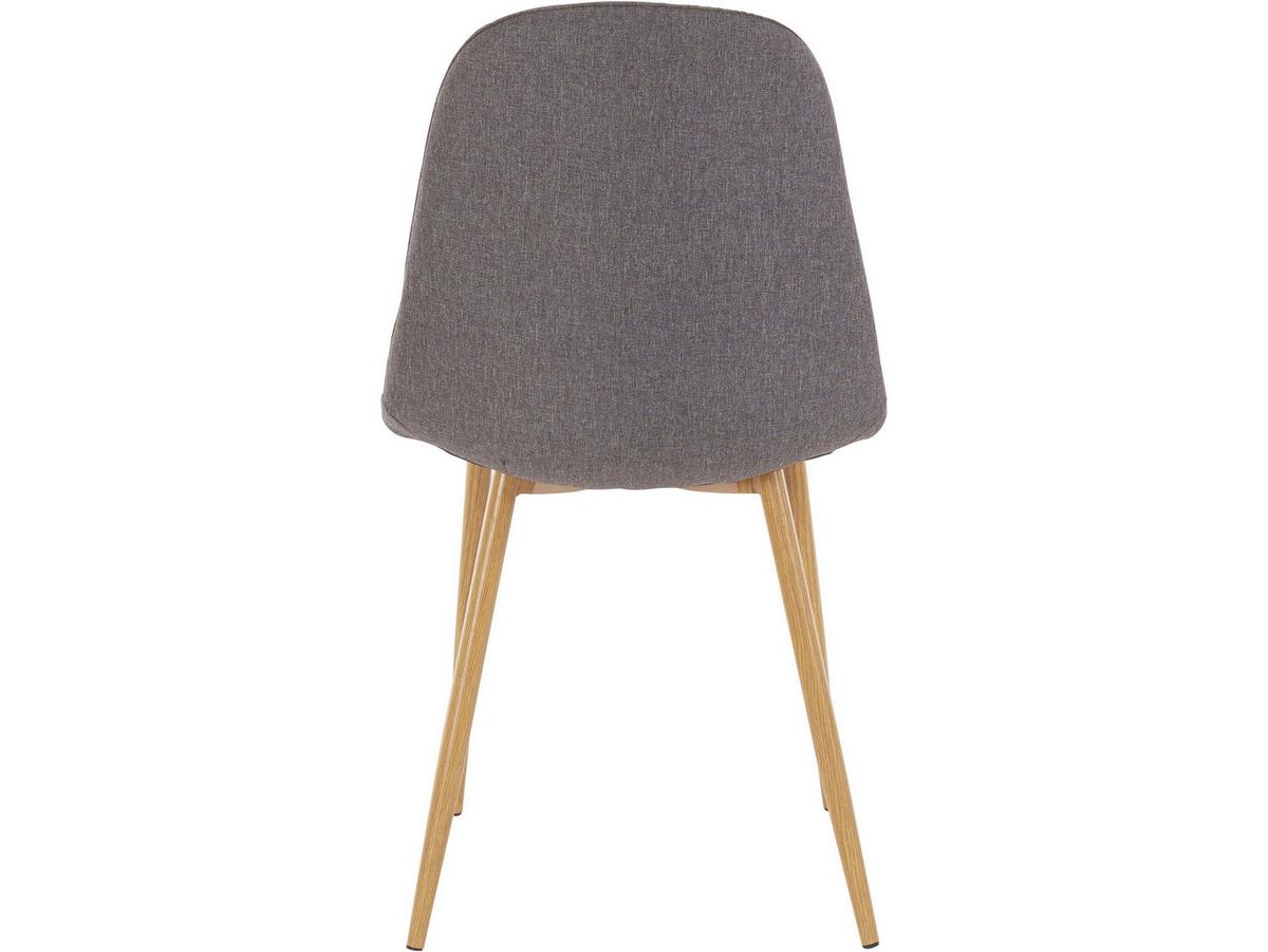 Stuhl-Set Miller Anthrazit B: 44cm 4--Teilig - Eichefarben/Anthrazit, Design, Textil/Metall (44/87/52cm) - MID.YOU