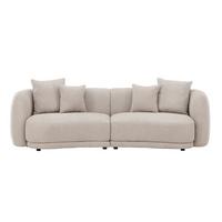 2-sitzer-sofa Cielo Beige B: 135cm - Beige, MODERN, Kunststoff/Textil (135/74/92cm) - Livetastic