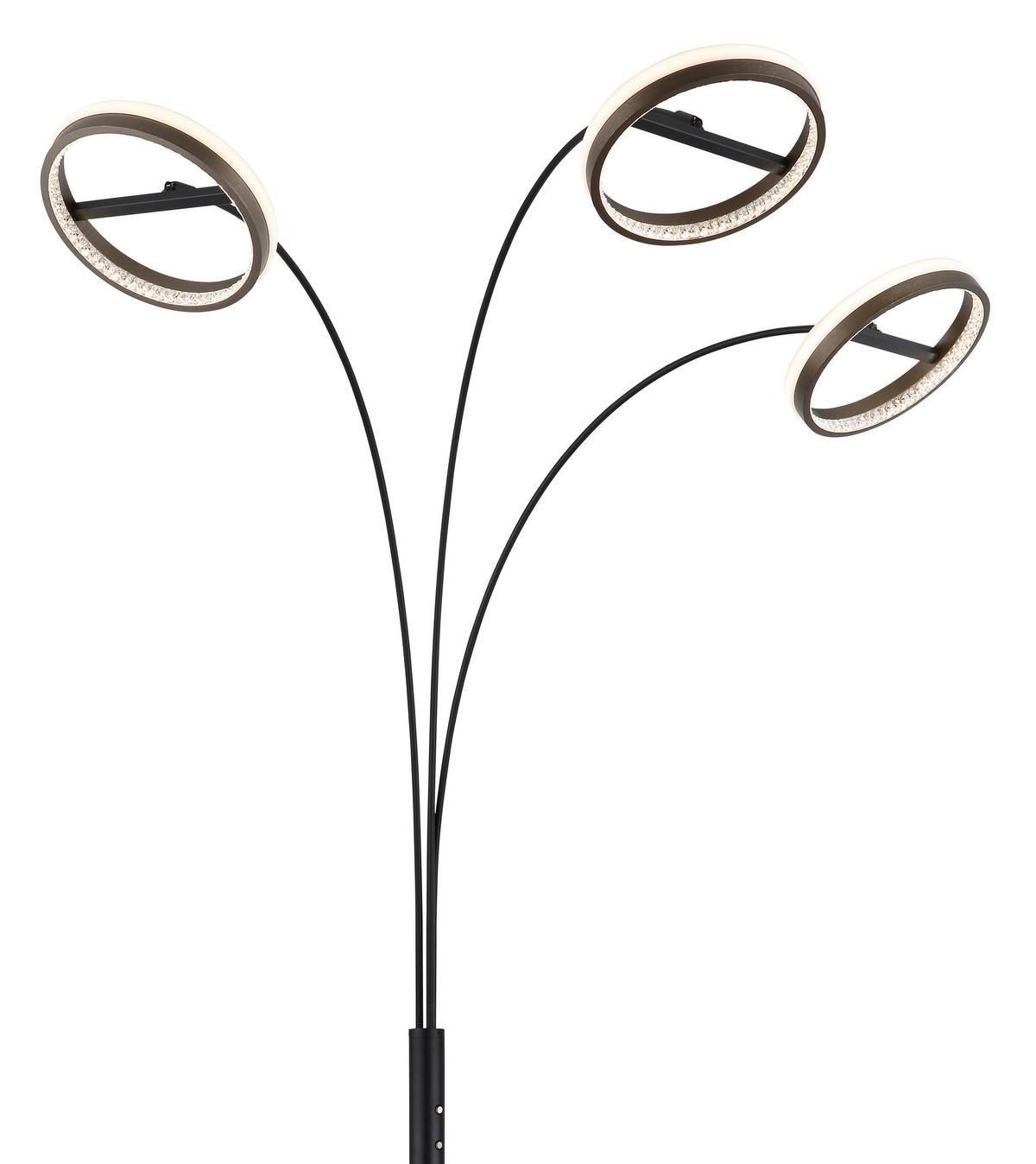 Hochvoltleuchte ca. 83,7x102,3x190,2 cm - Klar/Dunkelgrau, Design, Kunststoff/Metall (83,7/102,3/190,2cm) - Globo