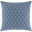 Zierkissen Leticia 45x45 cm Baumwolle Blau mit Zipp - Blau, ROMANTIK / LANDHAUS, Textil (45/45cm) - James Wood