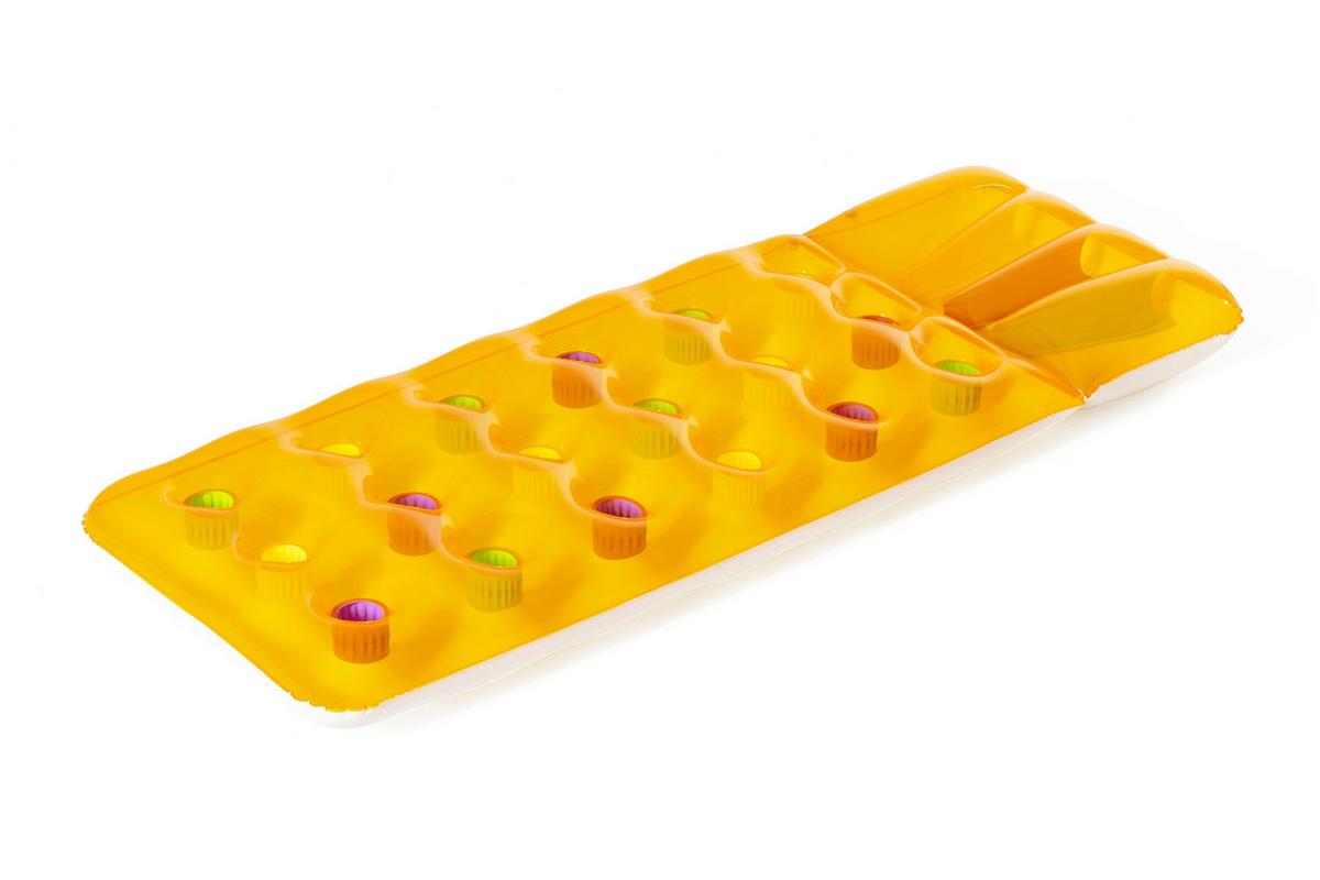 Luftmatratze Mathilda - Orange/Hellblau, KONVENTIONELL, Kunststoff (71/188cm) - Bestway