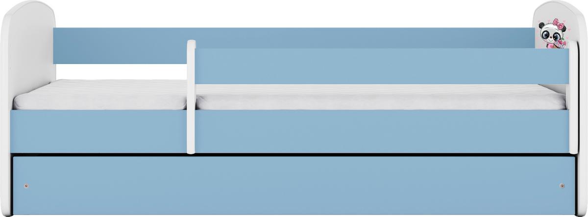 Kinder-/Juniorbett Babydreams Inkl. Matratze 80x160 - Blau/Birkefarben, MODERN, Holz/Holzwerkstoff (80/160cm) - MID.YOU