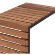 Loungegarnitur 3-Tlg. Kiel aus Holz/Metall mit Kissen - Schwarz/Grau, MODERN, Holz/Textil (232/232cm) - Beldano