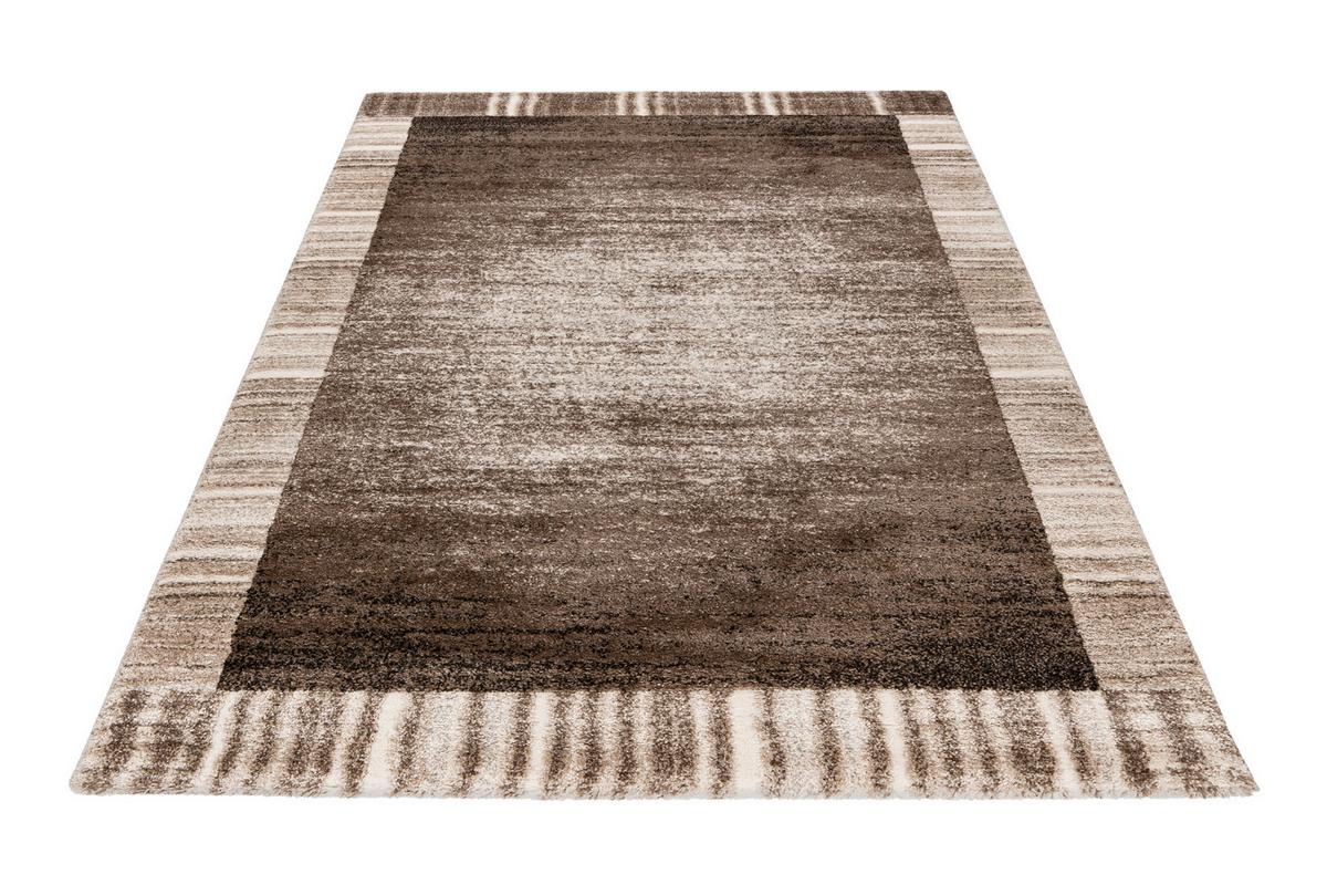 Hochflorteppich My Canyon 970 - Taupe, Basics, Textil (80/150cm) - Obsession
