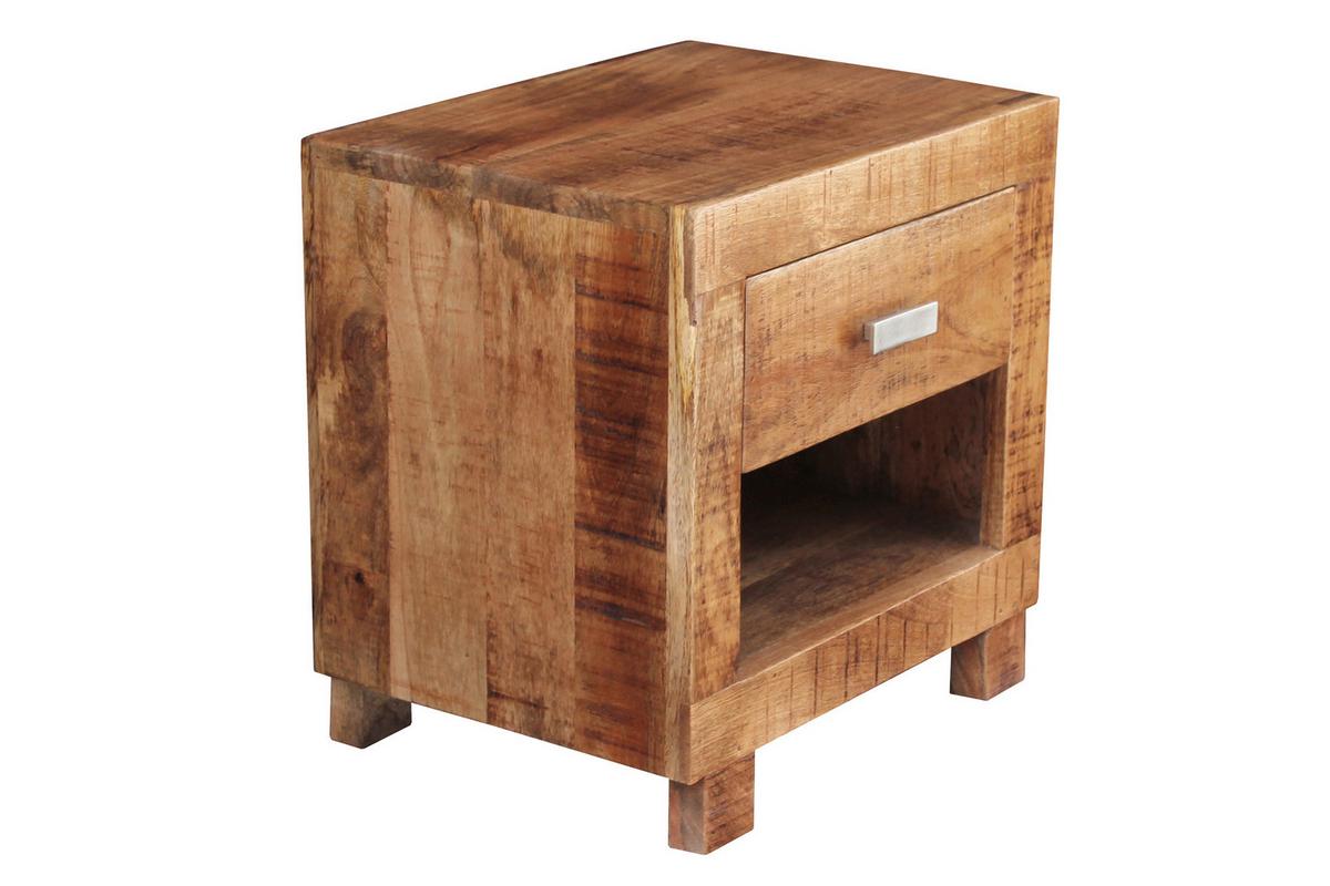 Nachttisch Naturfarben B: 40 Cm - Naturfarben, Design, Holz (40/40/30cm) - Livetastic