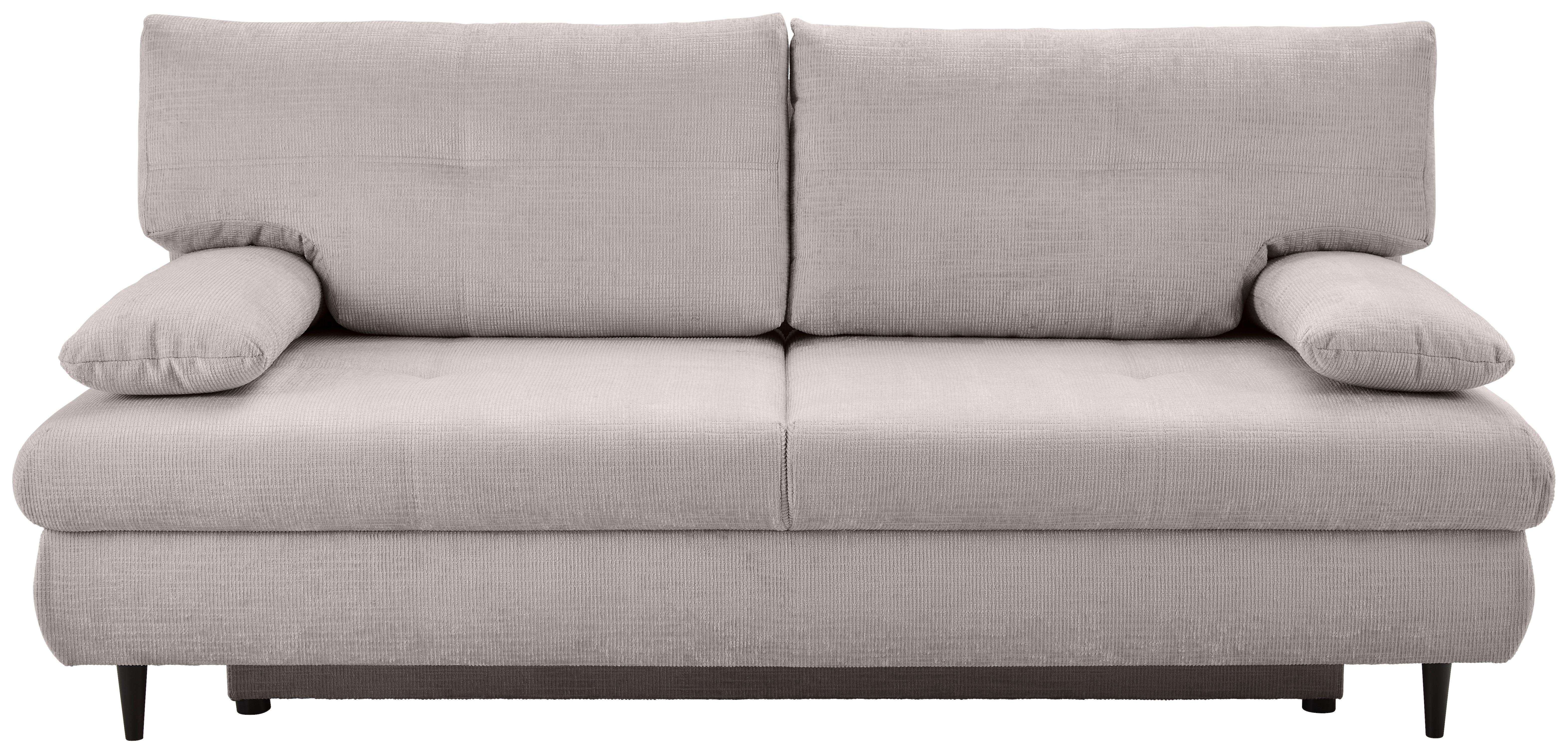 Schlafsofa Virgo - Beige/Schwarz, KONVENTIONELL, Textil (212/97/105cm) - MID.YOU