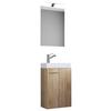 Gästebad Slito Sonoma Eiche B: 41 cm - Weiß/Sonoma Eiche, MODERN, Keramik/Holzwerkstoff (41cm) - MID.YOU