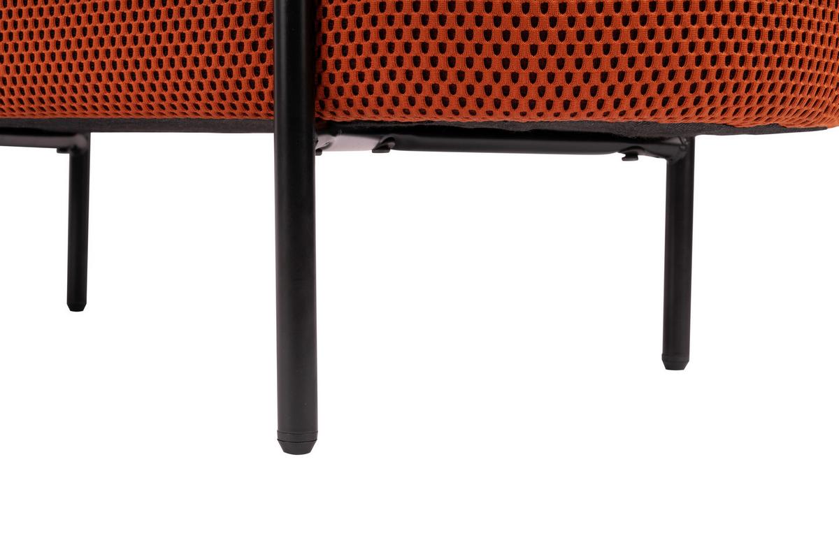 Sitzbank Carla Orange, mit Stauraum, L: 95 cm - Design (95/43/36cm)