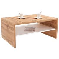 KONFERENČNÍ STOLEK Cala Luna - bílá/dub wotan, Moderní, kompozitní dřevo (100/40/59cm)