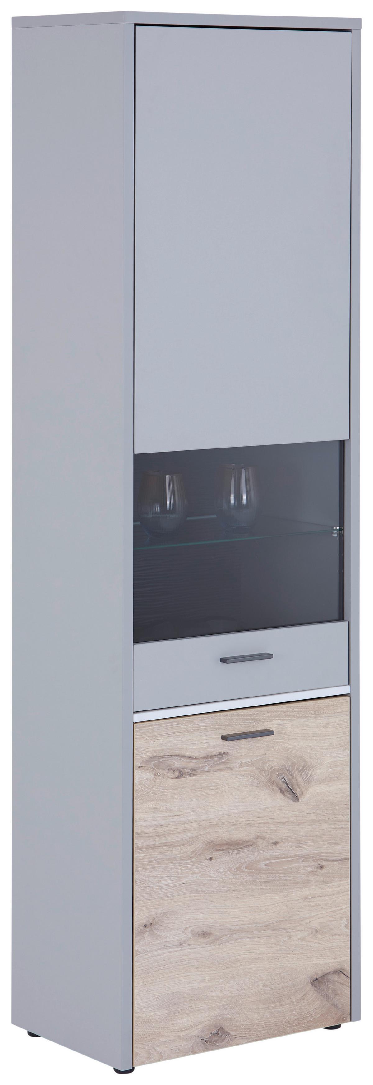 Vitrine Dynamic - MODERN, Glas/Holzwerkstoff (55/198/37cm)