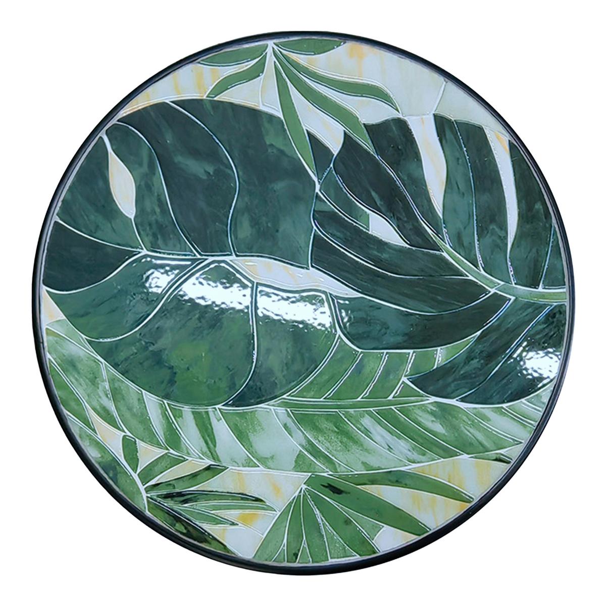 Gartenset Amelie Tropical Grün - Schwarz/Weiß, Basics, Keramik/Metall (60/75cm) - Ambia Garden