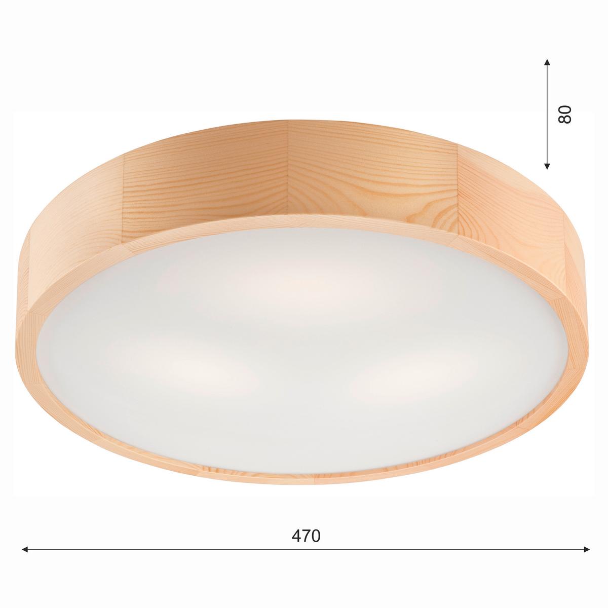 Deckenleuchte Eveline 38056 - Kieferfarben, Natur, Holz (47/8cm)