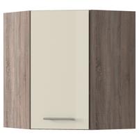 Felső Sarokszekrény Corina 2 - bézs/tölgyfa színű (60/72,4/34,6cm)