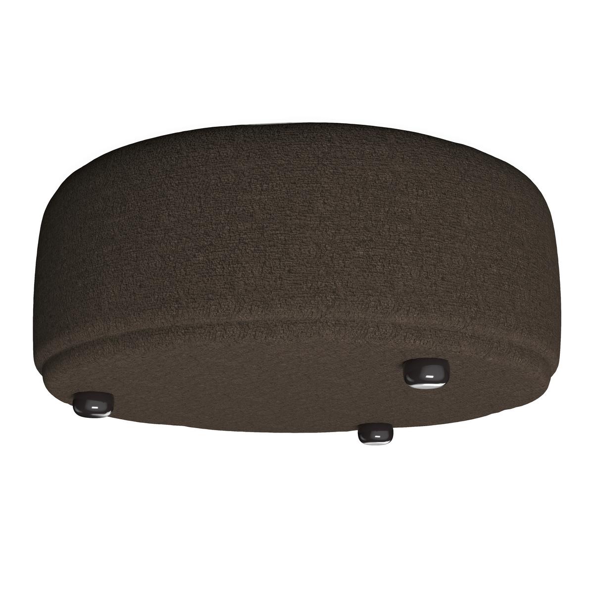 Konferenční stolek KIRA ženilka hnědá/ ořech - černá/hnědá, Moderní, dřevo/textil (86/43/86cm) - Bessagi Home