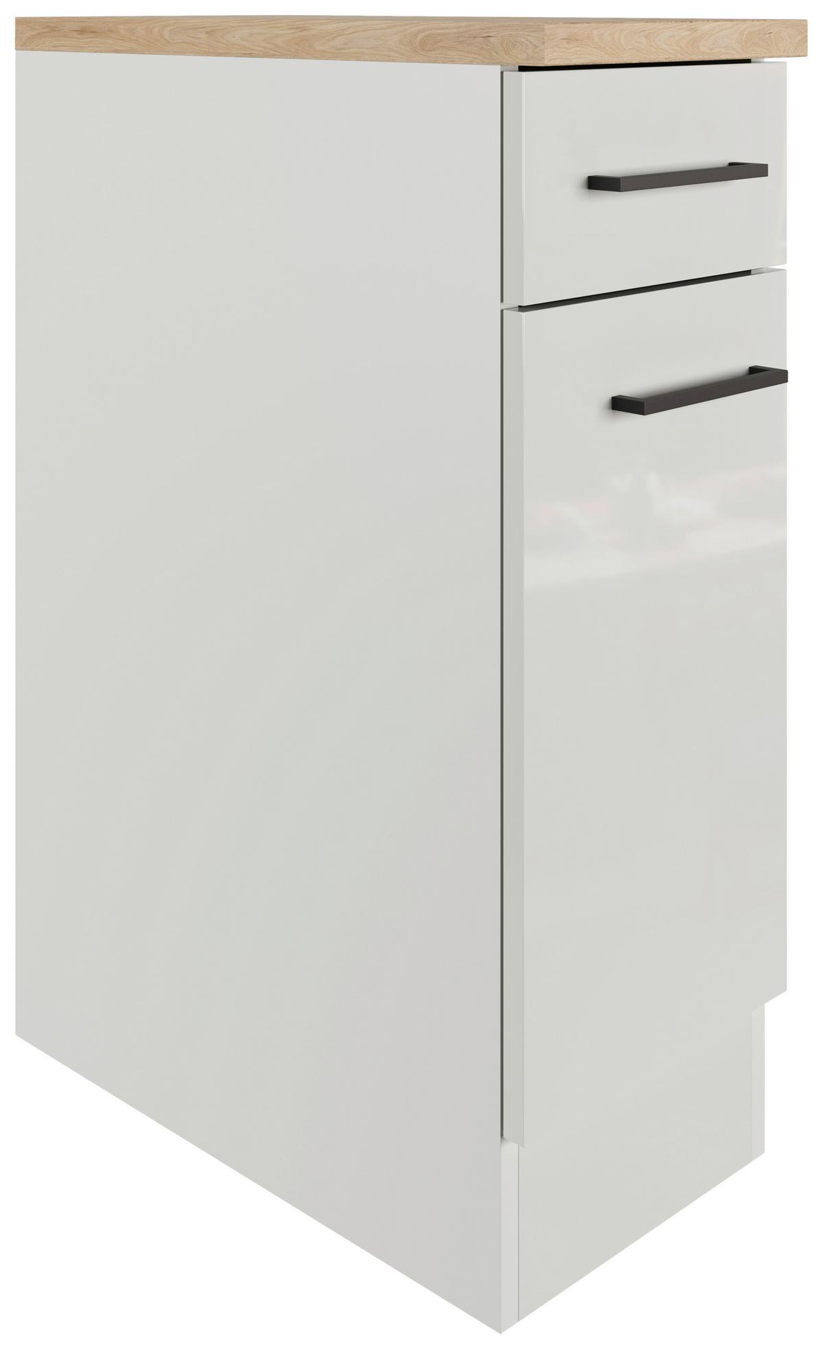 Kuchyňská spodní skříňka LEVI LEVI - šedá/černá, Moderní, kov/kompozitní dřevo (30/86/60cm) - FlexWell