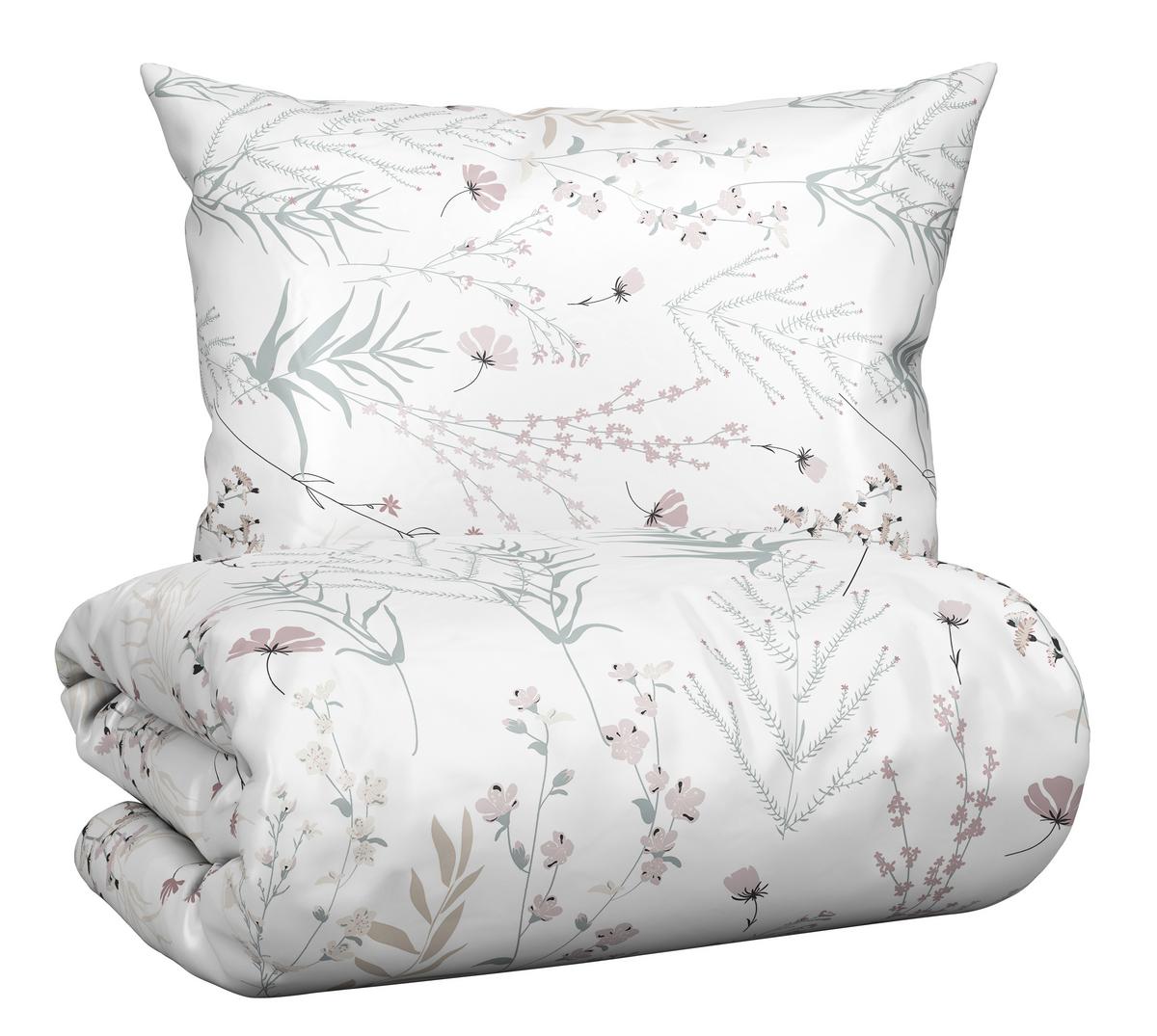 Povlečení Lina, 70/90 140/200cm - bílá, Konvenční, textil (140/200cm) - Mömax