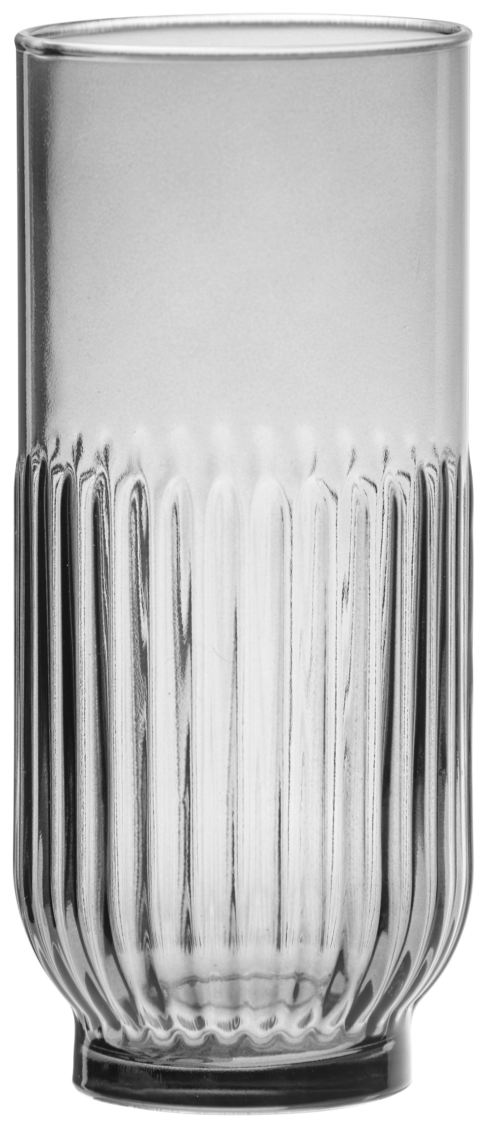 Sklenička Na Longdrink Black Skye - tmavě šedá, Moderní, sklo (6,5/15cm) - Premium Living