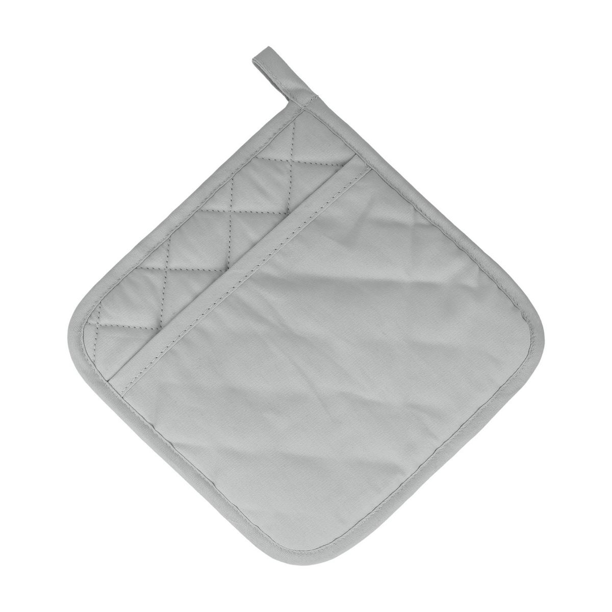 Topflappen Marko B: ca. 22 cm, Grau/Schwarz - Schwarz/Grau, Basics, Kunststoff/Textil (22/22cm) - Metaltex