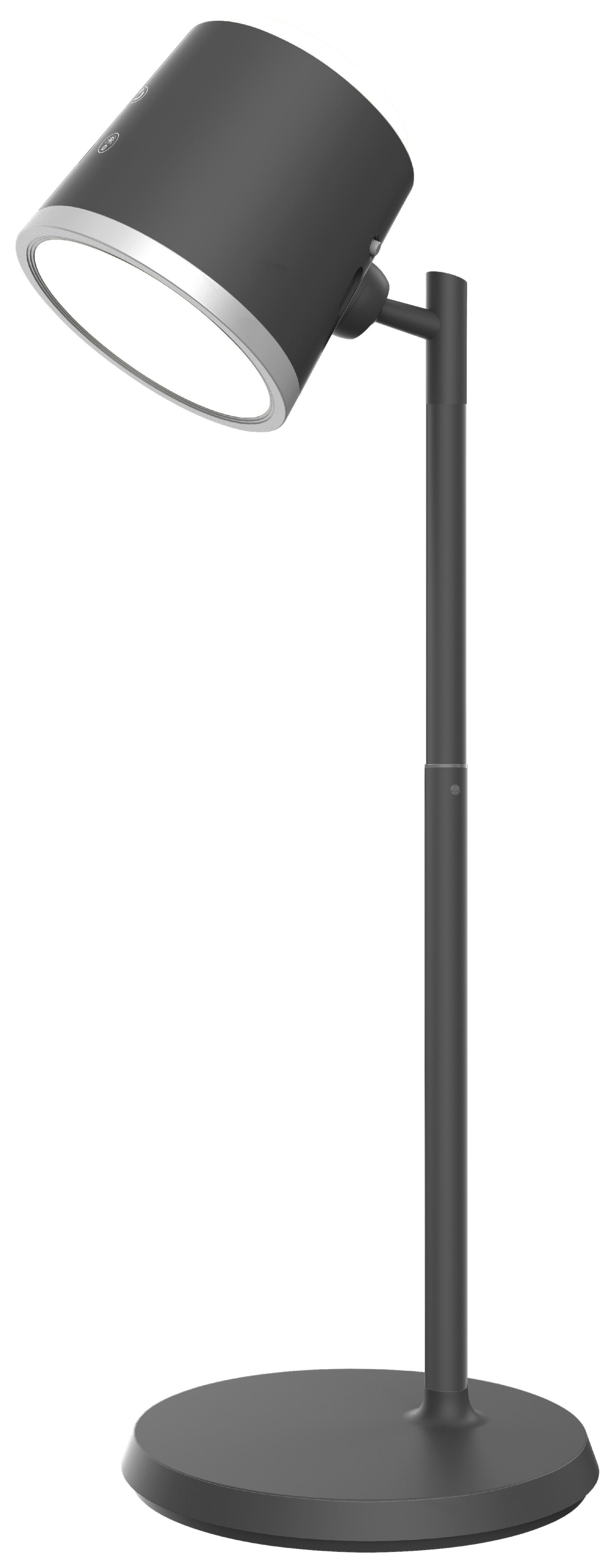 Akku-tischleuchte Liana - Schwarz, MODERN, Kunststoff/Metall (15,7/13,8/44,6cm) - Luca Bessoni