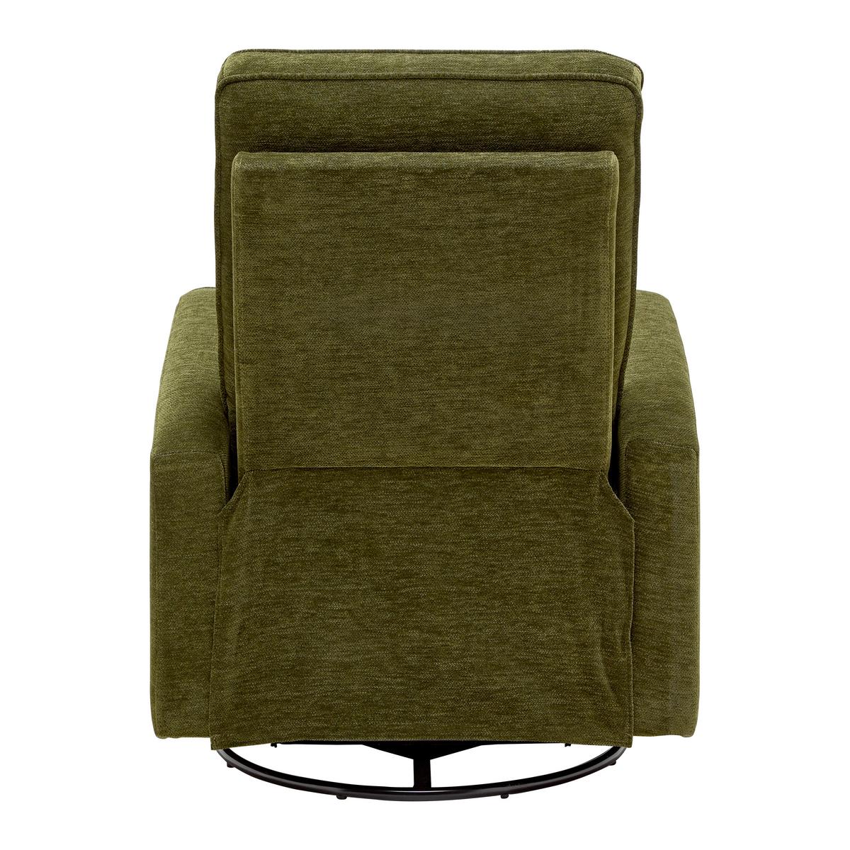 Relaxačné kreslo MELINDA, zelená tkanina, max. 140 kg - čierna/zelená, Konventionell, kov/drevo (76/103/96cm) - Mömax