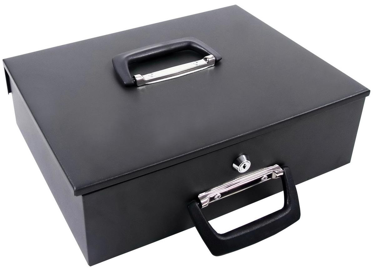 Geldkassette Safe I - Schwarz, Basics, Metall (35,5/10,5/27,5cm) - MID.YOU