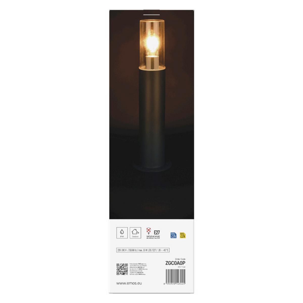 VONKAJŠIE LED SVIETIDLO ZALA - antracitová, Modern, kov/plast