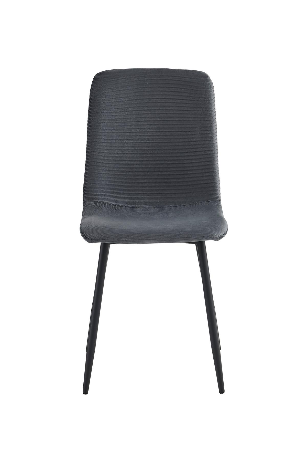 Stuhl-set Leipzig S 2er-Set - Anthrazit/Schwarz, MODERN, Textil/Metall (44/92/54cm) - MID.YOU