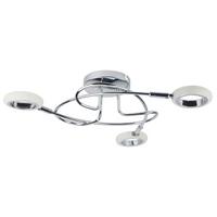 LED-DECKENLEUCHTE 98-65582 AURELION - Chromfarben, Design, Kunststoff/Metall (49/49/13cm)