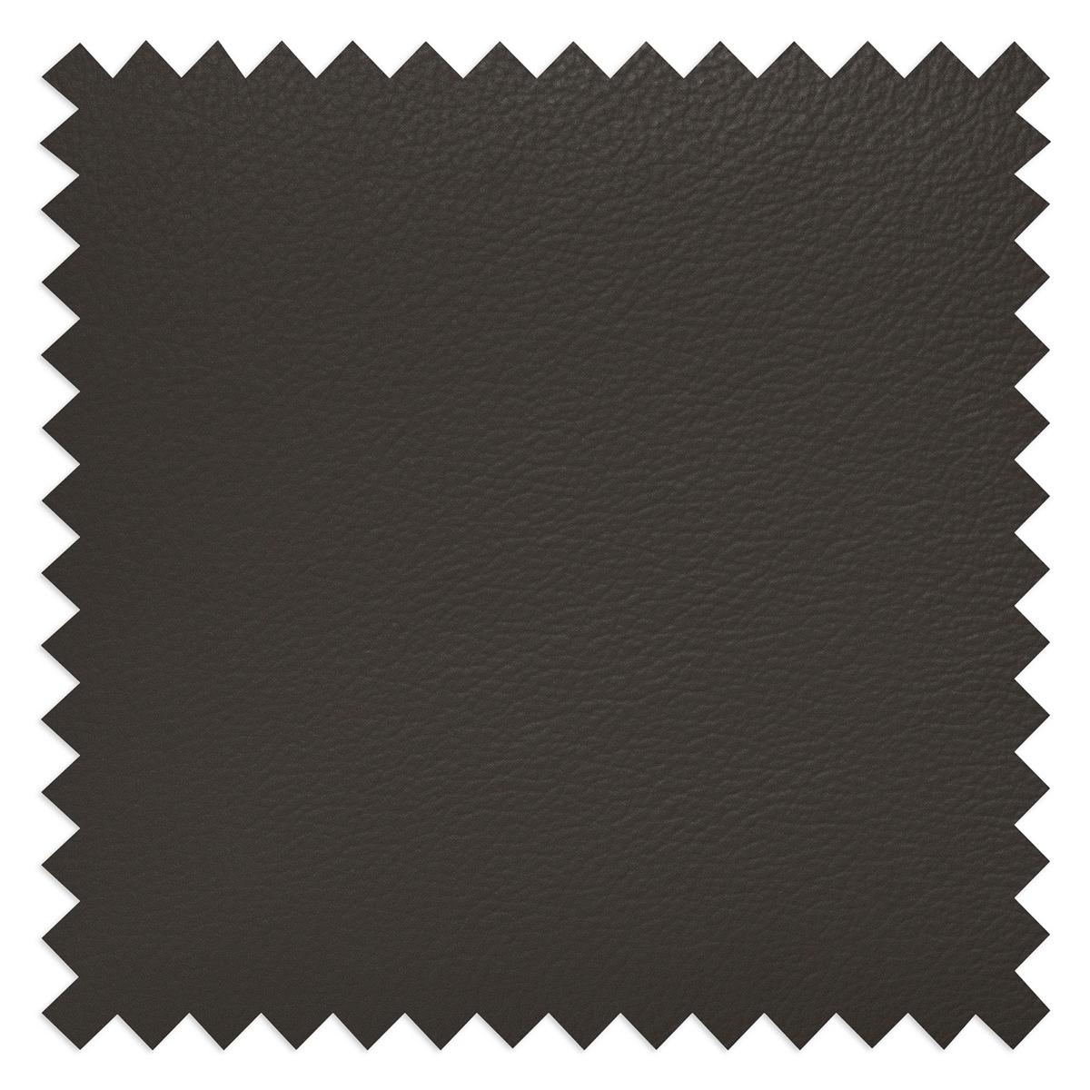 Schlafsofa Mondo, Dunkelbraun B: 206 cm - Dunkelbraun/Silberfarben, Design, Leder/Textil (206/95/101cm) - Livetastic