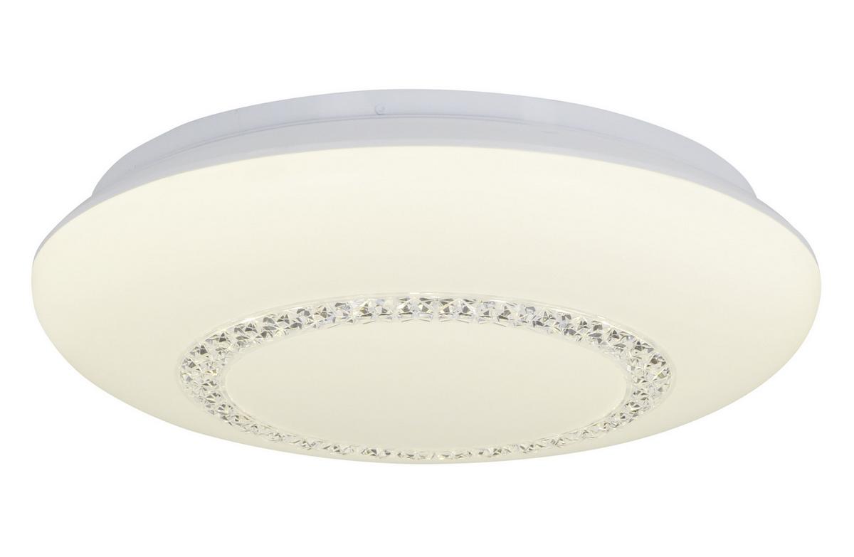 Led-deckenleuchten Pilsen Ø 41 Cm Rund - Klar/Weiß, Basics, Kunststoff/Metall (41cm) - Näve