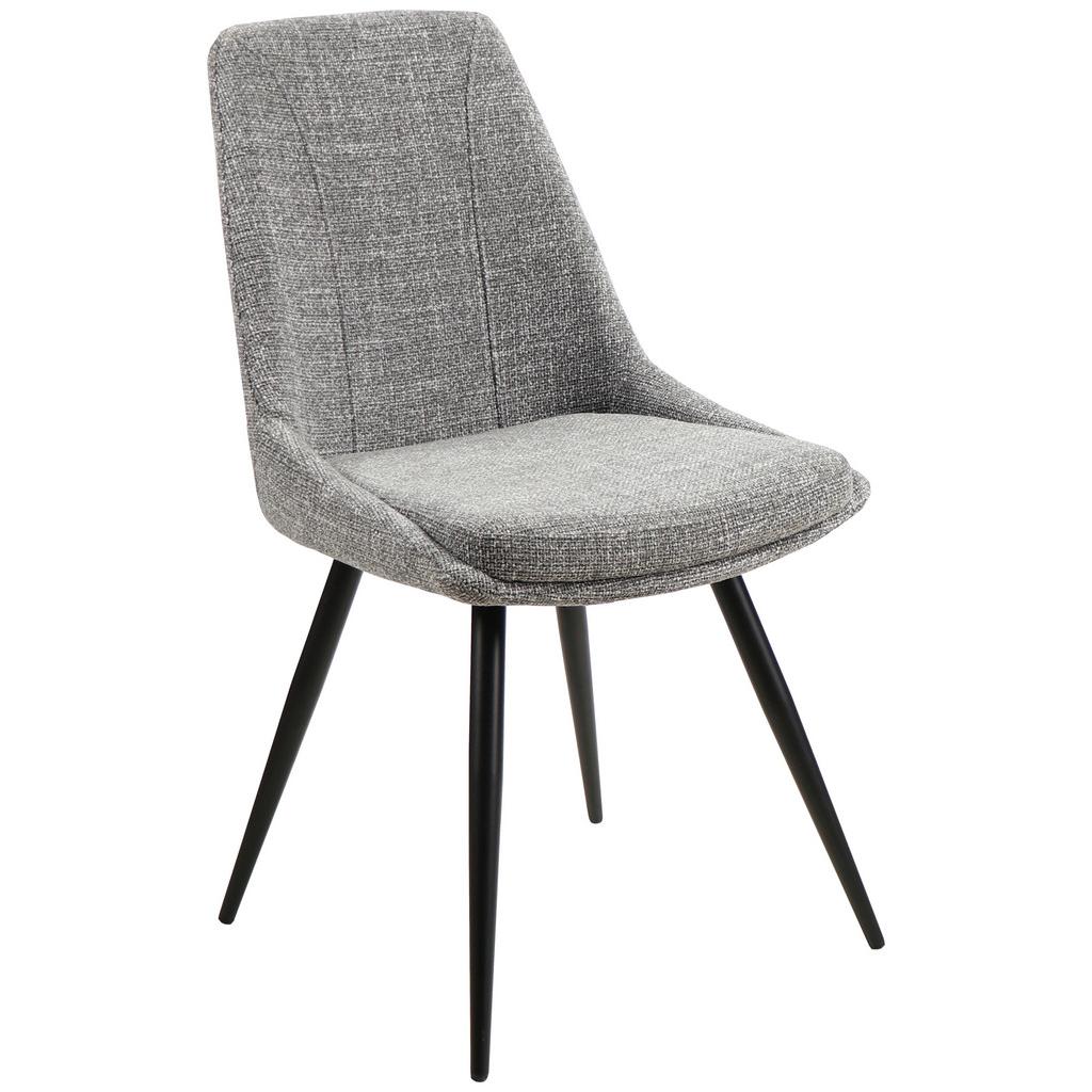 Esszimmerstuhl Corinna Grau Gepolstert