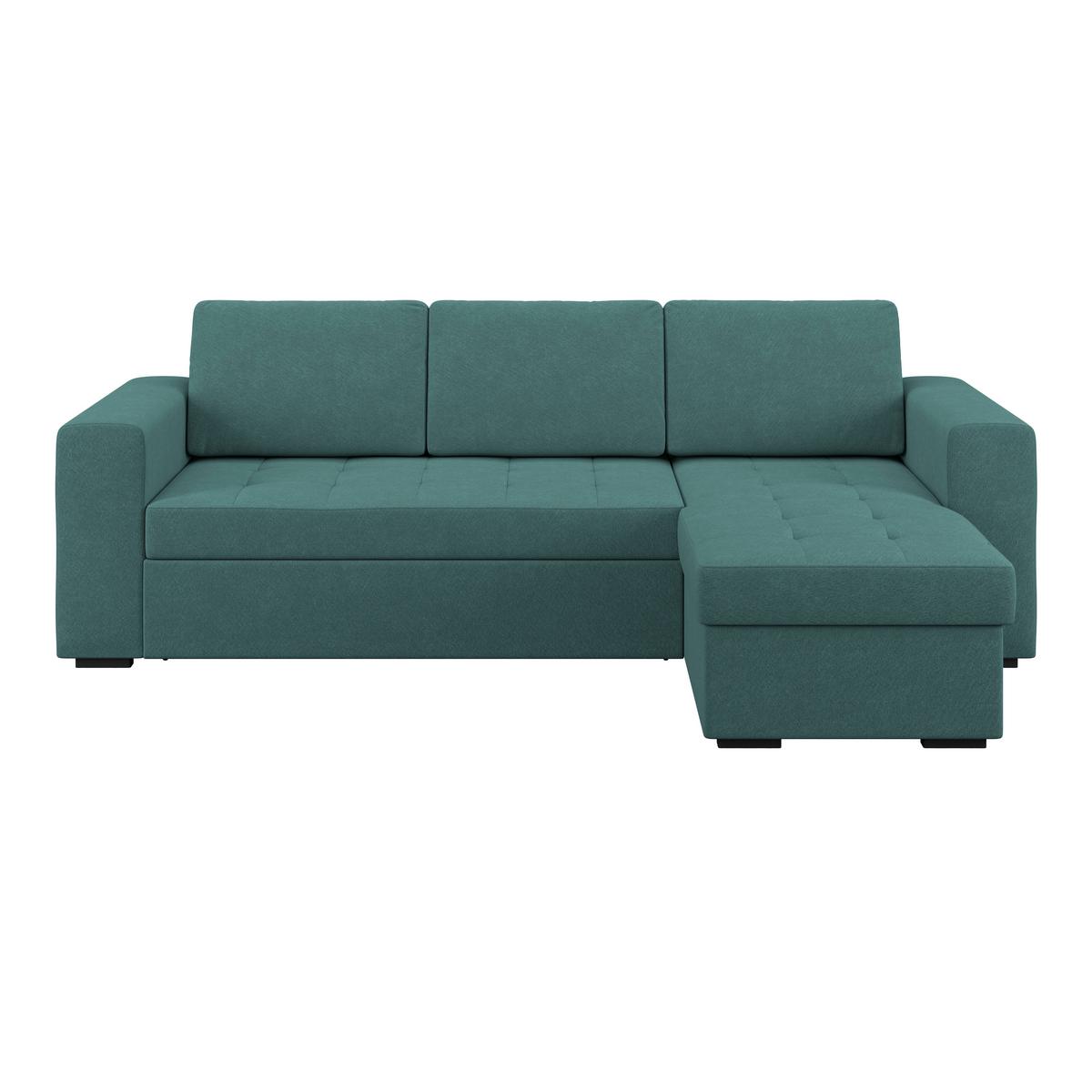 Ecksofa Jan Azurblau S: 247x155 Cm - Azurblau, Trend, Textil (247/155cm)