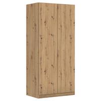 Drehtürenschrank Costa Eiche Dekor B: 91 cm - Eiche Artisan, MODERN, Holzwerkstoff (91/197/54cm) - Rauch Möbel