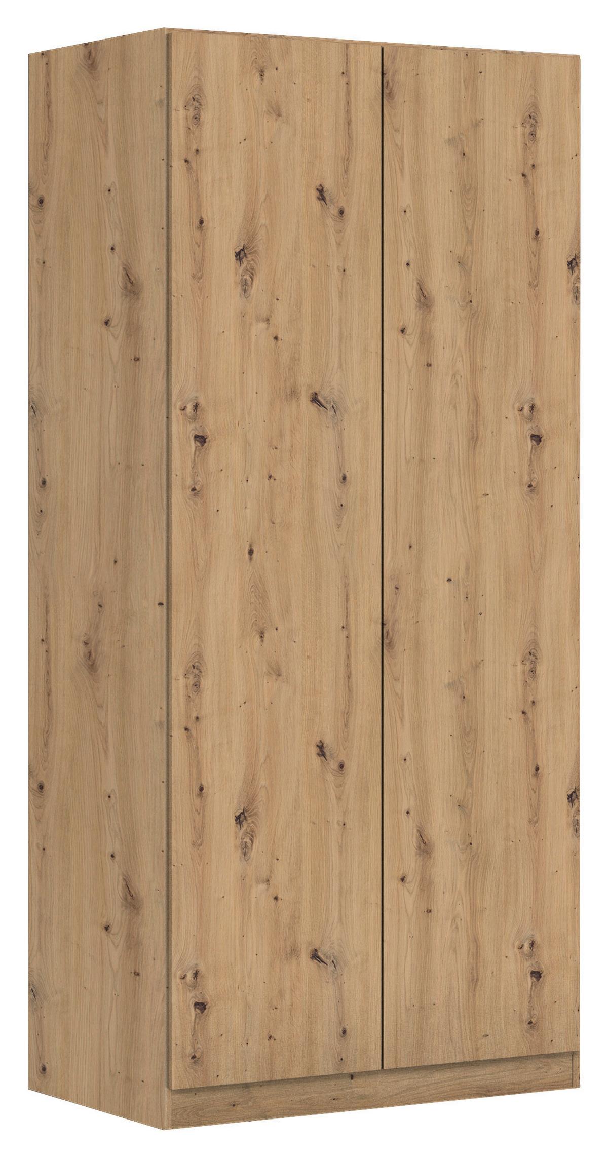 Drehtürenschrank Costa Eiche Dekor B: 91 cm - Eiche Artisan, MODERN, Holzwerkstoff (91/197/54cm) - Rauch Möbel