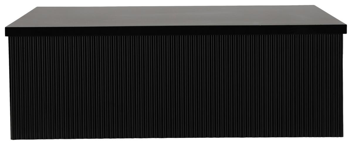 Couchtisch Lenox - Schwarz, Design, Holzwerkstoff (90/90/30cm) - Livetastic